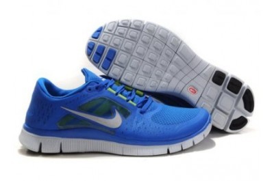 2013 Nike Free Run 5.0 V3 Mens Shoes Blue White